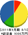 櫻文工業 貸借対照表 2011年9月期