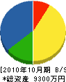 昭和電機工事社 貸借対照表 2010年10月期