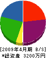 琉賑 貸借対照表 2009年4月期