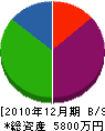 田室塗装 貸借対照表 2010年12月期