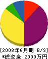 倉井工務店 貸借対照表 2008年6月期
