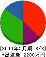 大塚電設 貸借対照表 2011年5月期