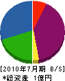 大塚工務店 貸借対照表 2010年7月期