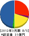 新日空サービス 貸借対照表 2012年3月期