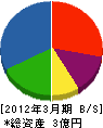 沖田土木 貸借対照表 2012年3月期
