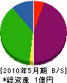 松本建材土木 貸借対照表 2010年5月期