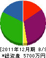 田室塗装 貸借対照表 2011年12月期