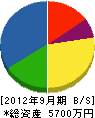 長谷川防災 貸借対照表 2012年9月期