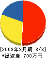 尾崎商店 貸借対照表 2009年9月期