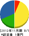 瀧野川種苗 貸借対照表 2012年11月期