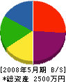 増田工業 貸借対照表 2008年5月期
