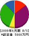 生田建設 貸借対照表 2008年6月期