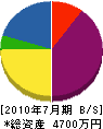 大阪ジンノ 貸借対照表 2010年7月期