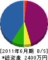 奈川設備 貸借対照表 2011年6月期