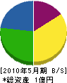 千代田緑化工事 貸借対照表 2010年5月期