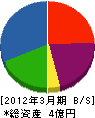 東電 貸借対照表 2012年3月期