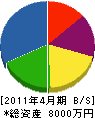中城工業 貸借対照表 2011年4月期