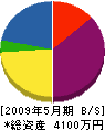 大阪工建 貸借対照表 2009年5月期