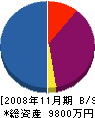 セイワ 貸借対照表 2008年11月期