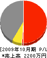 宮武工業 損益計算書 2009年10月期 宮武工業 損益計算書 2009年10月期