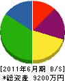 山崎電設工業 貸借対照表 2011年6月期
