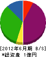 滋賀興業 貸借対照表 2012年6月期