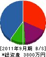 小澤造園 貸借対照表 2011年9月期