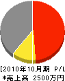 渡邊工業 損益計算書 2010年10月期 渡邊工業 損益計算書 2010年10月期