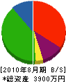 石川園 貸借対照表 2010年8月期