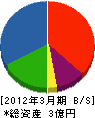 近藤商会 貸借対照表 2012年3月期