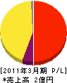 錦衛生舎 損益計算書 2011年3月期