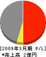 大田土木 損益計算書 2009年3月期