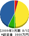 ヒダ道路 貸借対照表 2009年3月期