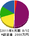 永田工務店 貸借対照表 2011年6月期