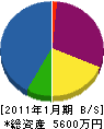 ケイ・イー・シイ 貸借対照表 2011年1月期