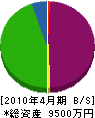 松嶋造園 貸借対照表 2010年4月期