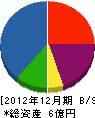日本エンジニア 貸借対照表 2012年12月期