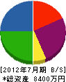 木村塗装 貸借対照表 2012年7月期