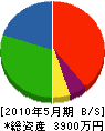 松田住建 貸借対照表 2010年5月期