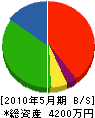 佐藤電業社 貸借対照表 2010年5月期