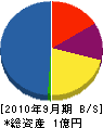 多田建築 貸借対照表 2010年9月期