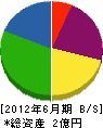 日栄工業 貸借対照表 2012年6月期