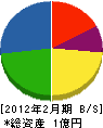 大塚設備 貸借対照表 2012年2月期