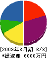 矢倉建設 貸借対照表 2009年3月期