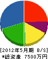 小屋松建設 貸借対照表 2012年5月期