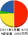 深沢電気工業 貸借対照表 2011年3月期