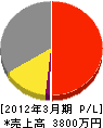 平田産建 損益計算書 2012年3月期