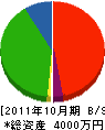 三誠通信システム 貸借対照表 2011年10月期