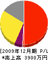 岡田舗道 損益計算書 2009年12月期