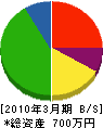 徳島塗装店 貸借対照表 2010年3月期